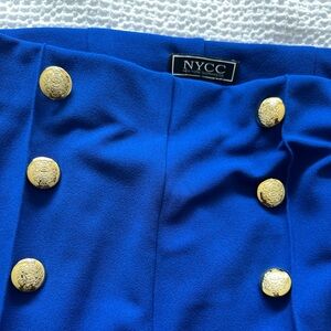 Royal Blue Blazer and Pant Suit Set